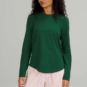 🆕 Lululemon Everglade Green Love Longsleeve • Sz 4